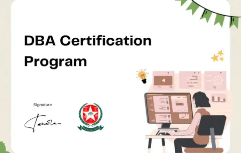 White and Green Illustrated Diploma Kids Program Certificate